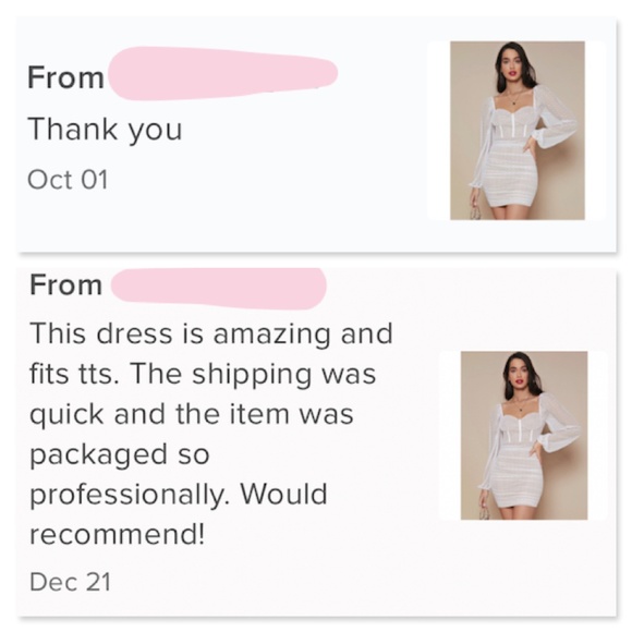 White on Nude Sweetheart Neck Mini Dress - Picture 6 of 8